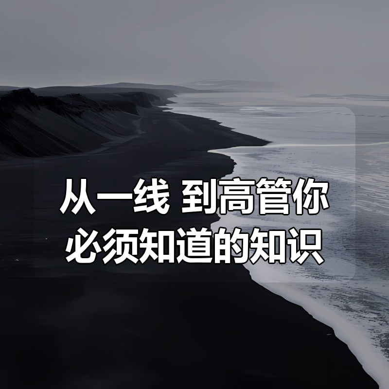 从一线 到高管你必须知道的知识|shaocun资源站 - 你的知识成长补给站