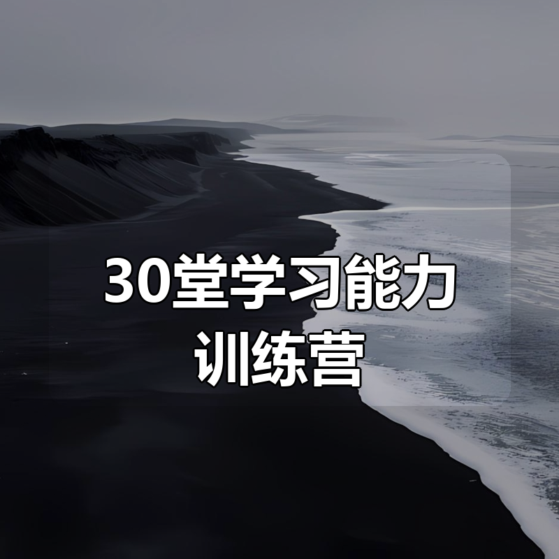 30堂学习能力训练营|shaocun资源站 - 你的知识成长补给站