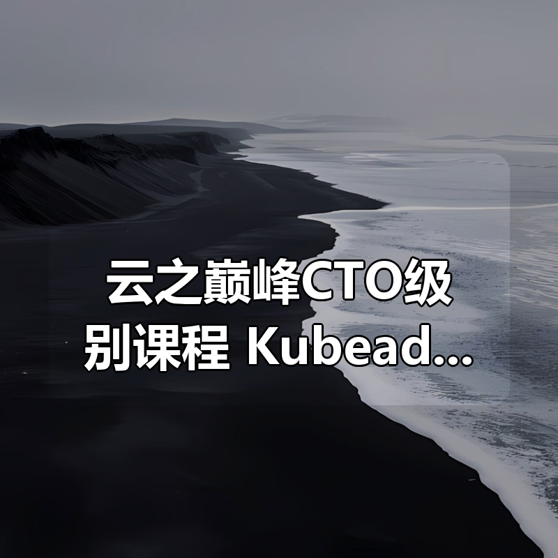 云之巅峰CTO级别课程 Kubeadm源码深度开发|shaocun资源站 - 你的知识成长补给站