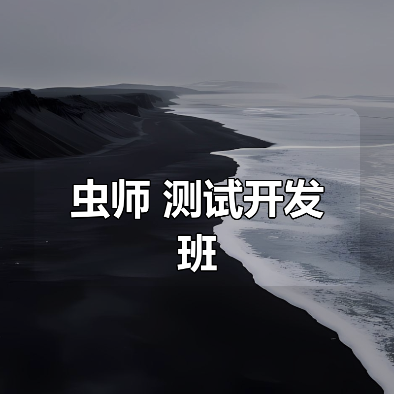 虫师 测试开发班（1-3期）|shaocun资源站 - 你的知识成长补给站