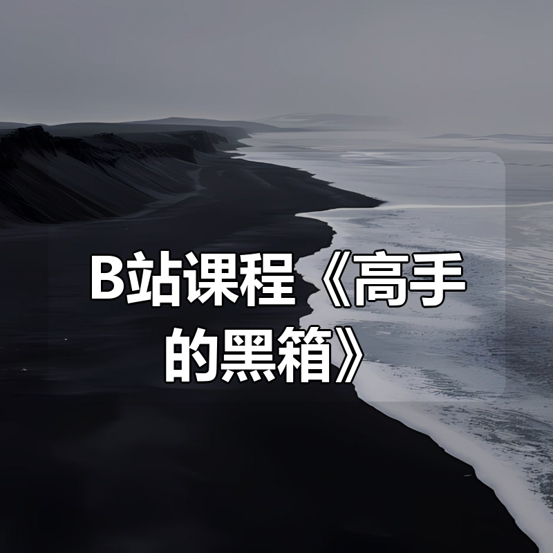 B站课程《高手的黑箱》，AI时代的学习思考与创作方法论|shaocun资源站 - 你的知识成长补给站