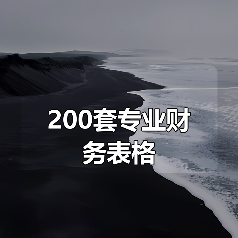 200套专业财务表格|shaocun资源站 - 你的知识成长补给站