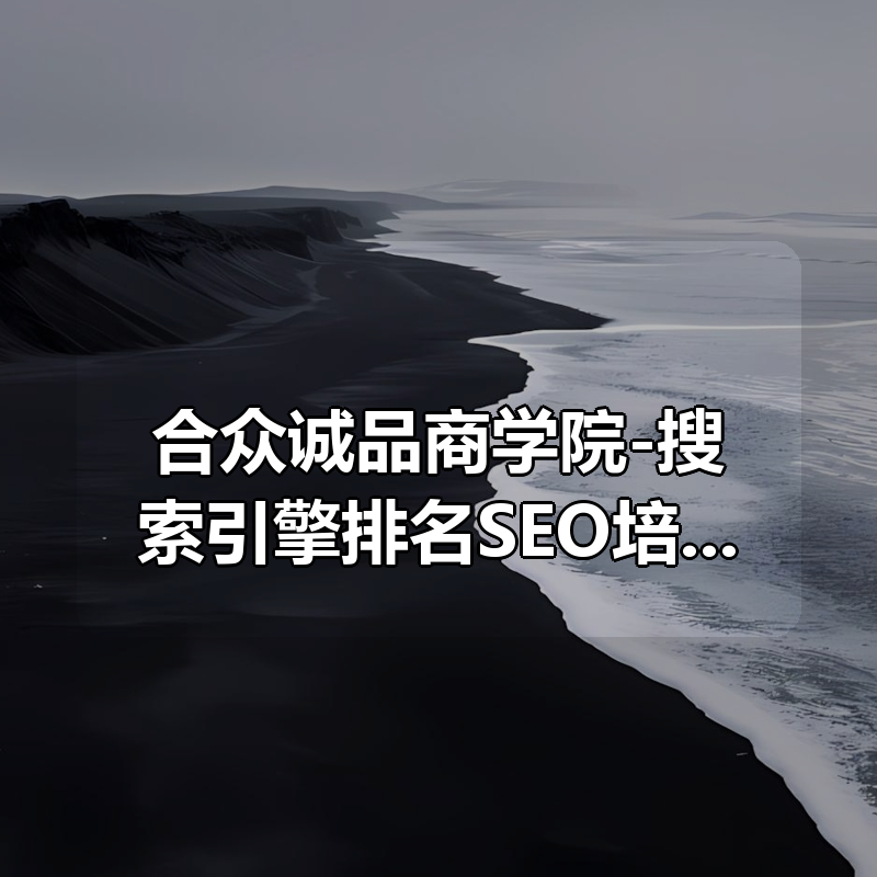 合众诚品商学院-搜索引擎排名SEO培训课程|shaocun资源站 - 你的知识成长补给站