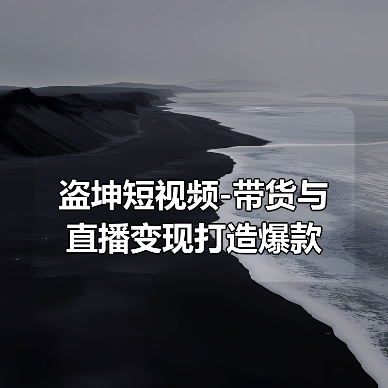 盗坤短视频-带货与直播变现打造爆款|shaocun资源站 - 你的知识成长补给站