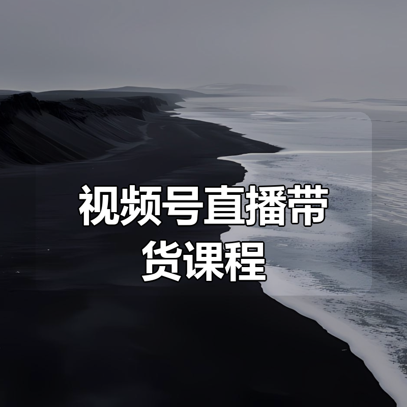 视频号直播带货课程|shaocun资源站 - 你的知识成长补给站