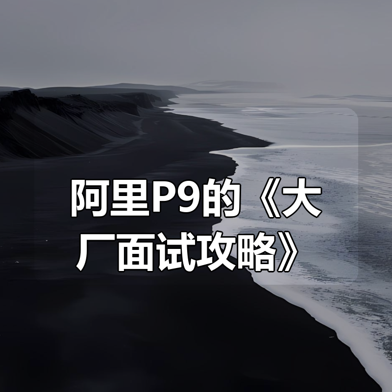 阿里P9的《大厂面试攻略》|shaocun资源站 - 你的知识成长补给站