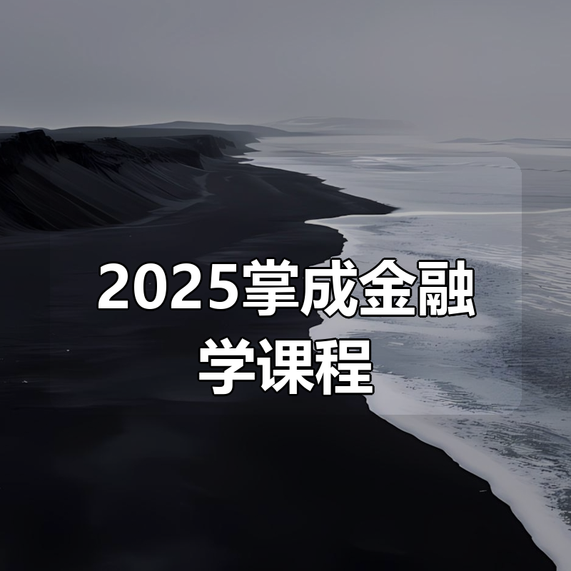 2025掌成金融学课程|shaocun资源站 - 你的知识成长补给站