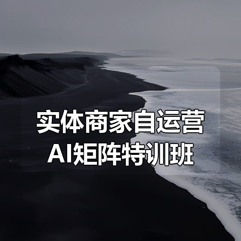 实体商家自运营AI矩阵特训班|shaocun资源站 - 你的知识成长补给站