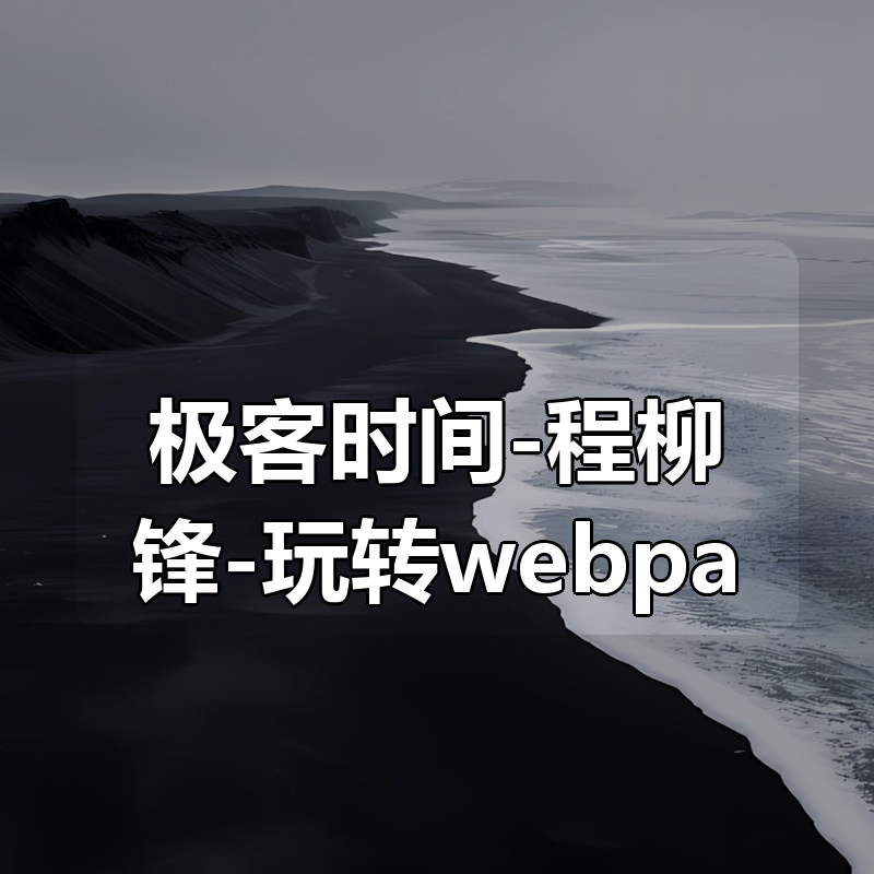 极客时间-程柳锋-玩转webpack|shaocun资源站 - 你的知识成长补给站