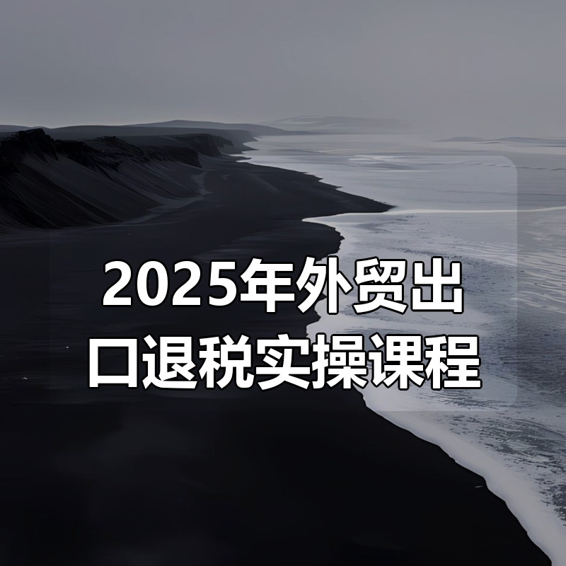 2025年外贸出口退税实操课程|shaocun资源站 - 你的知识成长补给站