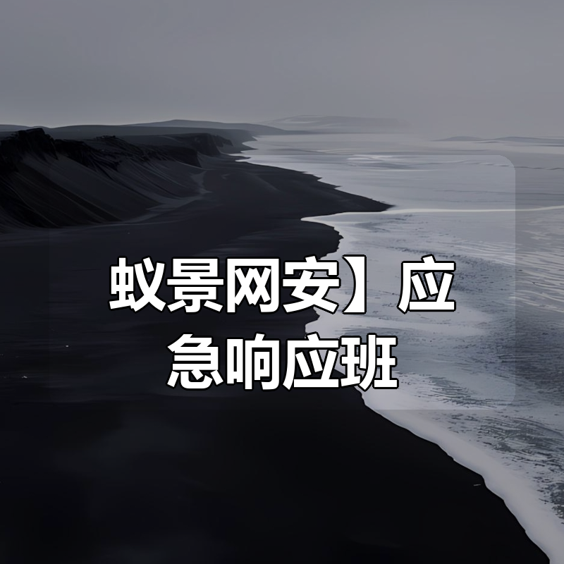 【蚁景网安】应急响应班|shaocun资源站 - 你的知识成长补给站