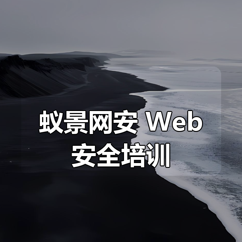 蚁景网安：Web安全培训（第十七期）|shaocun资源站 - 你的知识成长补给站