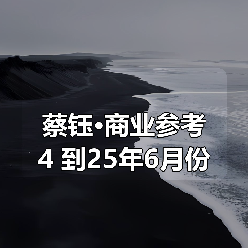 蔡钰·商业参考4 更新到25年6月份