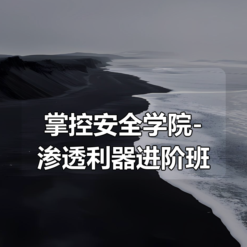 掌控安全学院-渗透利器进阶班|shaocun资源站 - 你的知识成长补给站