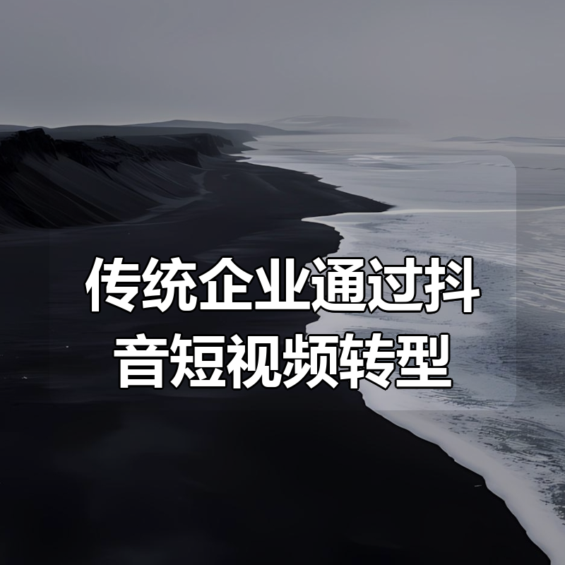 传统企业通过抖音短视频转型