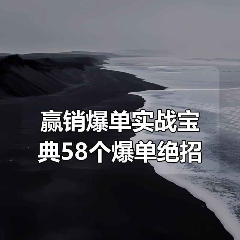 赢销爆单实战宝典58个爆单绝招