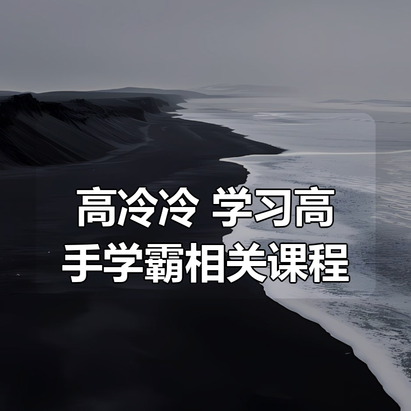 高冷冷 学习高手学霸相关课程合集|shaocun资源站 - 你的知识成长补给站