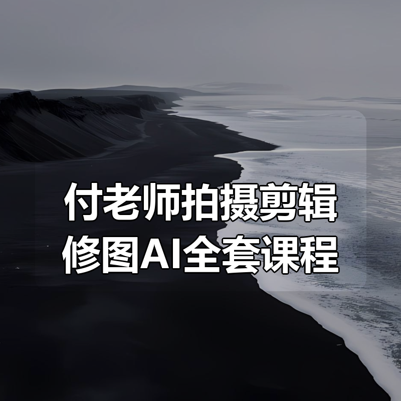 付老师拍摄剪辑修图AI全套课程|shaocun资源站 - 你的知识成长补给站