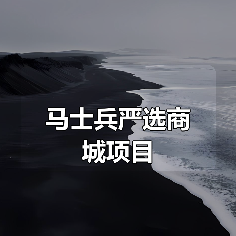 马士兵严选商城项目|shaocun资源站 - 你的知识成长补给站