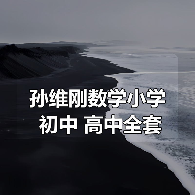 🔥 孙维刚数学小学+初中+高中全套（24.6GB）|shaocun资源站 - 你的知识成长补给站