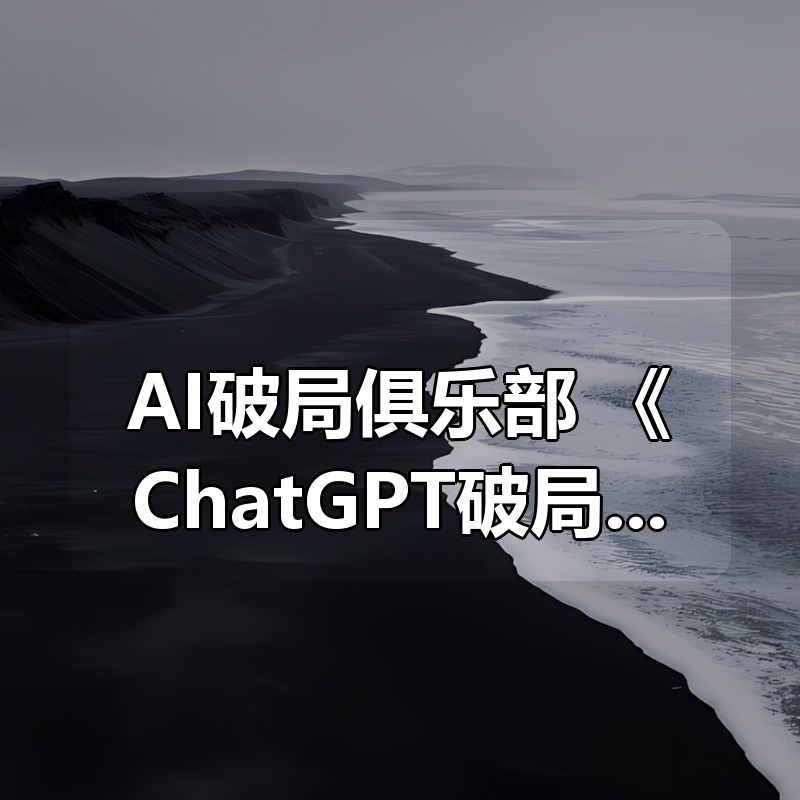 AI破局俱乐部 《ChatGPT破局俱乐部破万分享会》