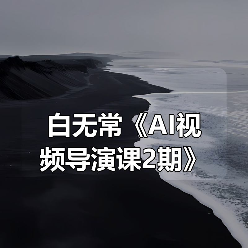 白无常《AI视频导演课2期》|shaocun资源站 - 你的知识成长补给站