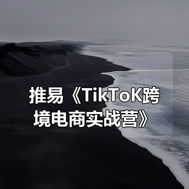推易《TikToK跨境电商实战营》|shaocun资源站 - 你的知识成长补给站