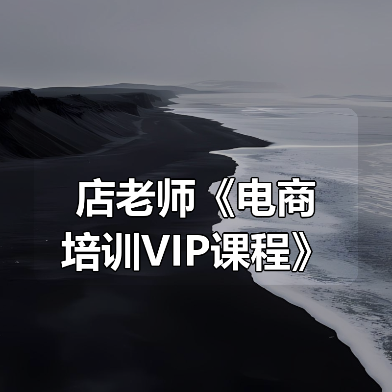 店老师《电商培训VIP课程》|shaocun资源站 - 你的知识成长补给站