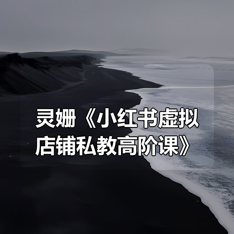 灵姗《小红书虚拟店铺私教高阶课》