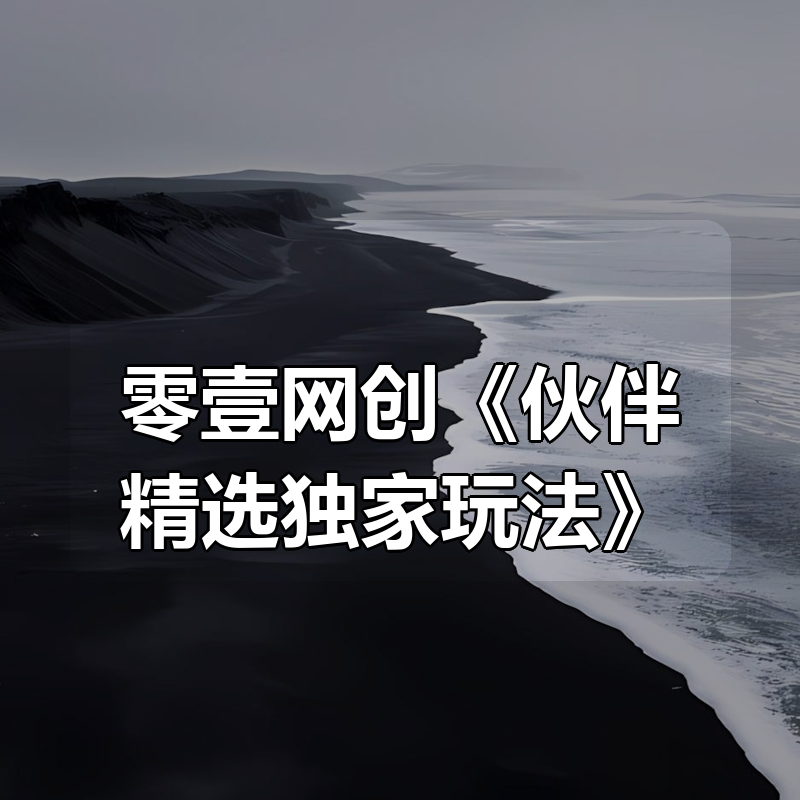 零壹网创《伙伴精选独家玩法》|shaocun资源站 - 你的知识成长补给站