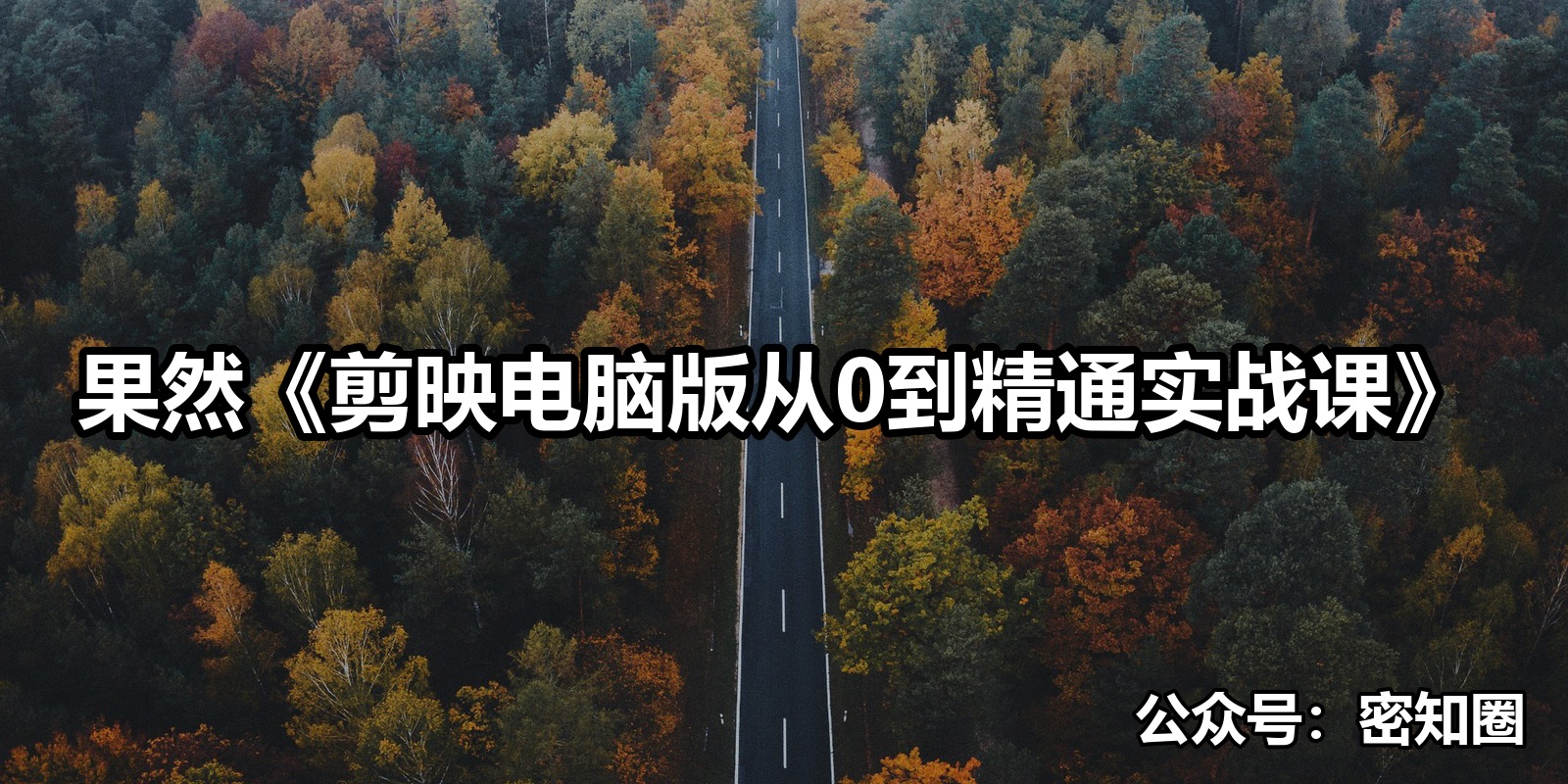 果然《剪映电脑版从0到精通实战课》|shaocun资源站 - 你的知识成长补给站