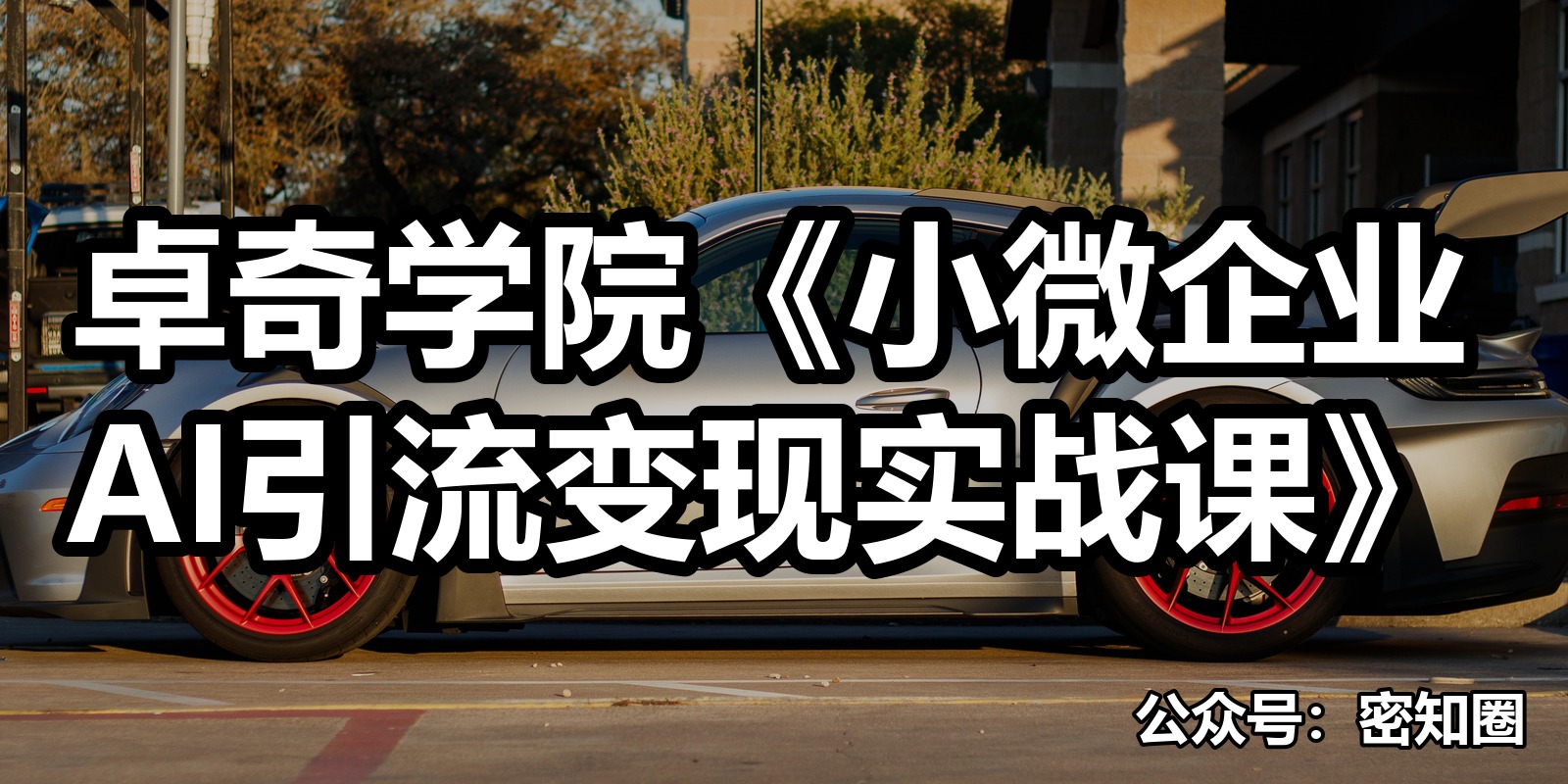 卓奇学院《小微企业AI引流变现实战课》|shaocun资源站 - 你的知识成长补给站