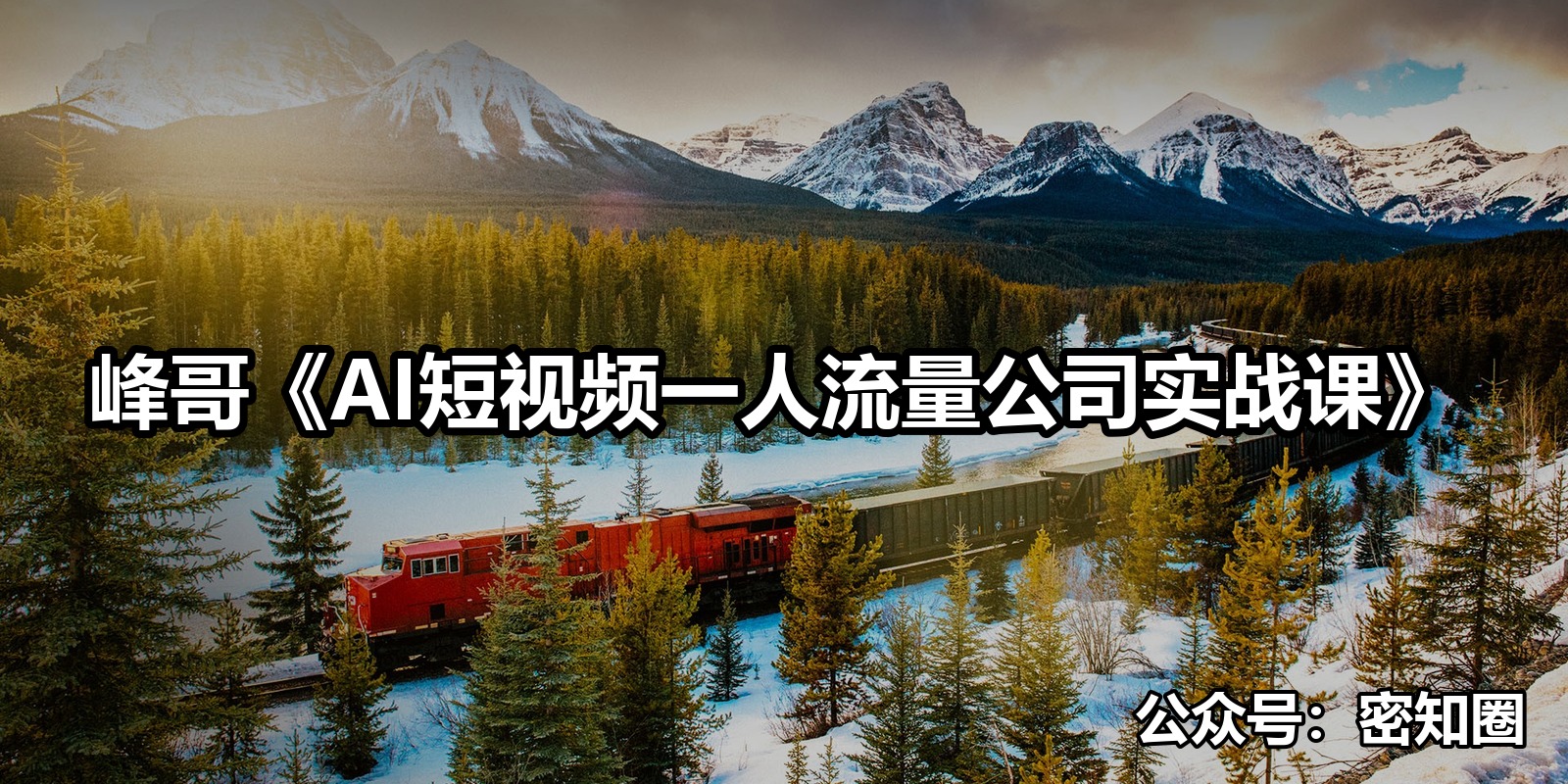 峰哥《AI短视频一人流量公司实战课》|shaocun资源站 - 你的知识成长补给站