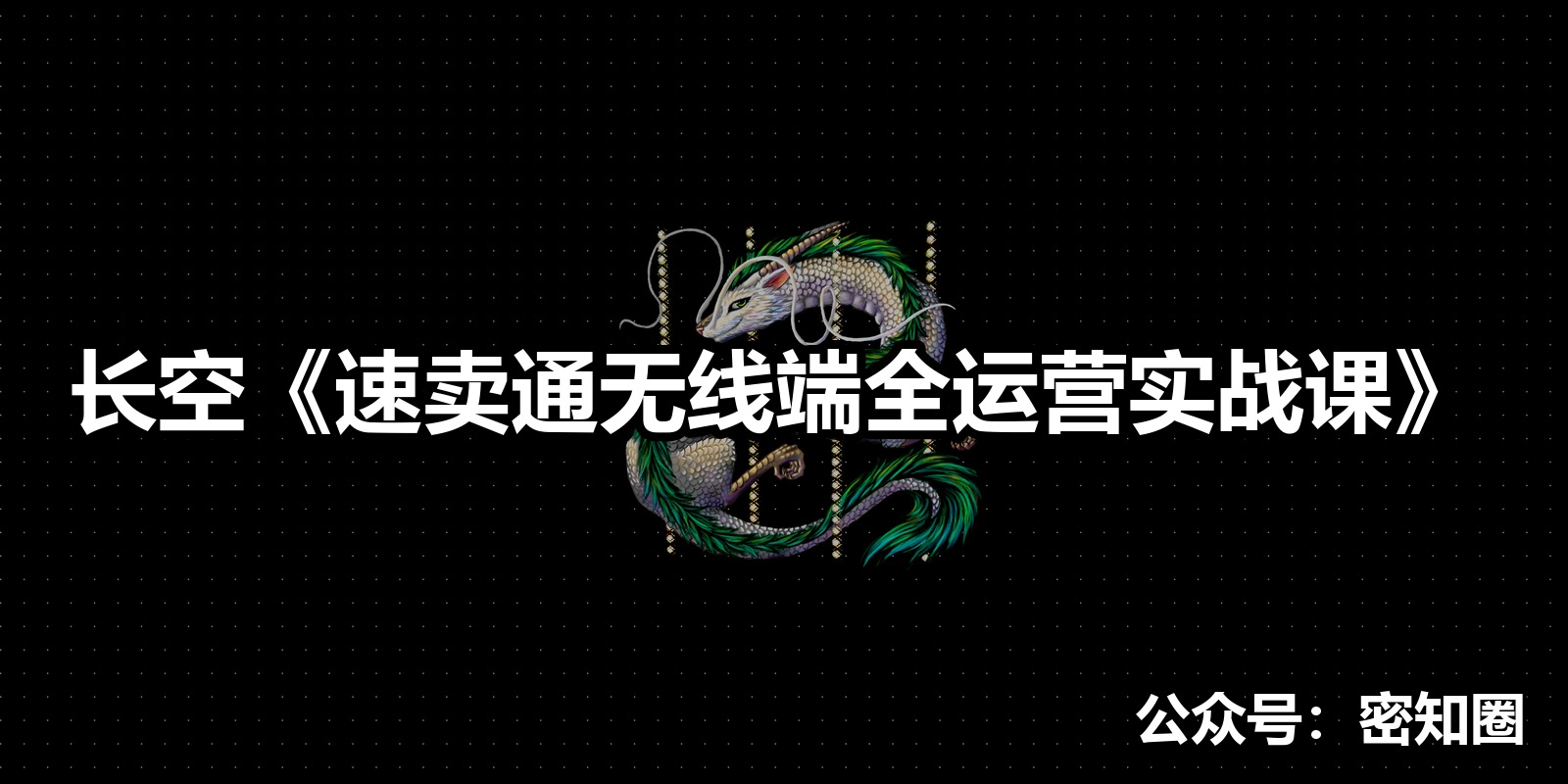 长空《速卖通无线端全运营实战课》|shaocun资源站 - 你的知识成长补给站