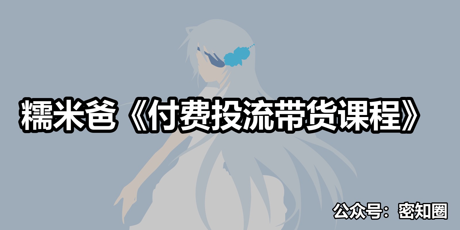 糯米爸《付费投流带货课程》|shaocun资源站 - 你的知识成长补给站
