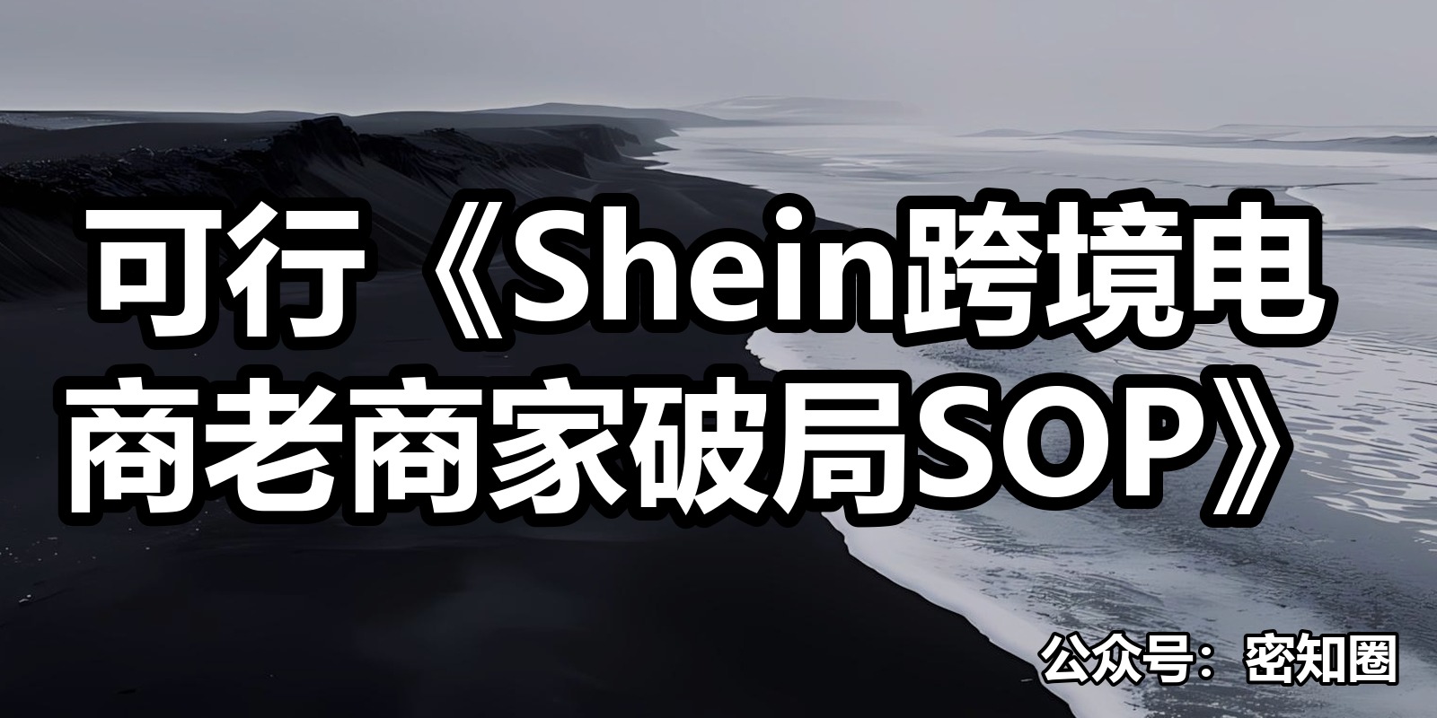 可行《Shein跨境电商老商家破局SOP》|shaocun资源站 - 你的知识成长补给站