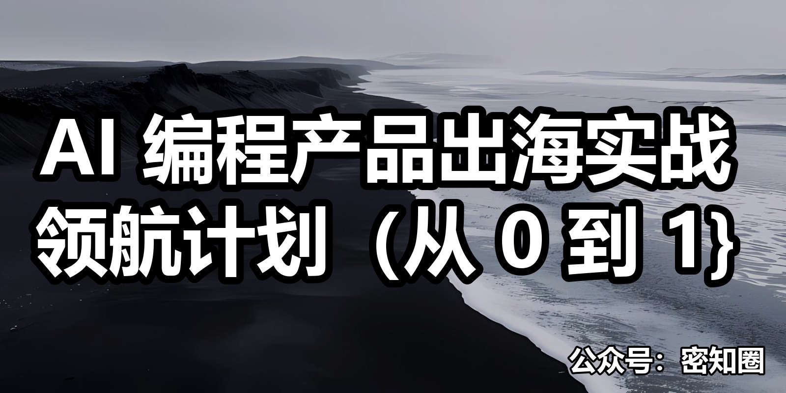 AI 编程产品出海实战领航计划（从 0 到 1}|shaocun资源站 - 你的知识成长补给站