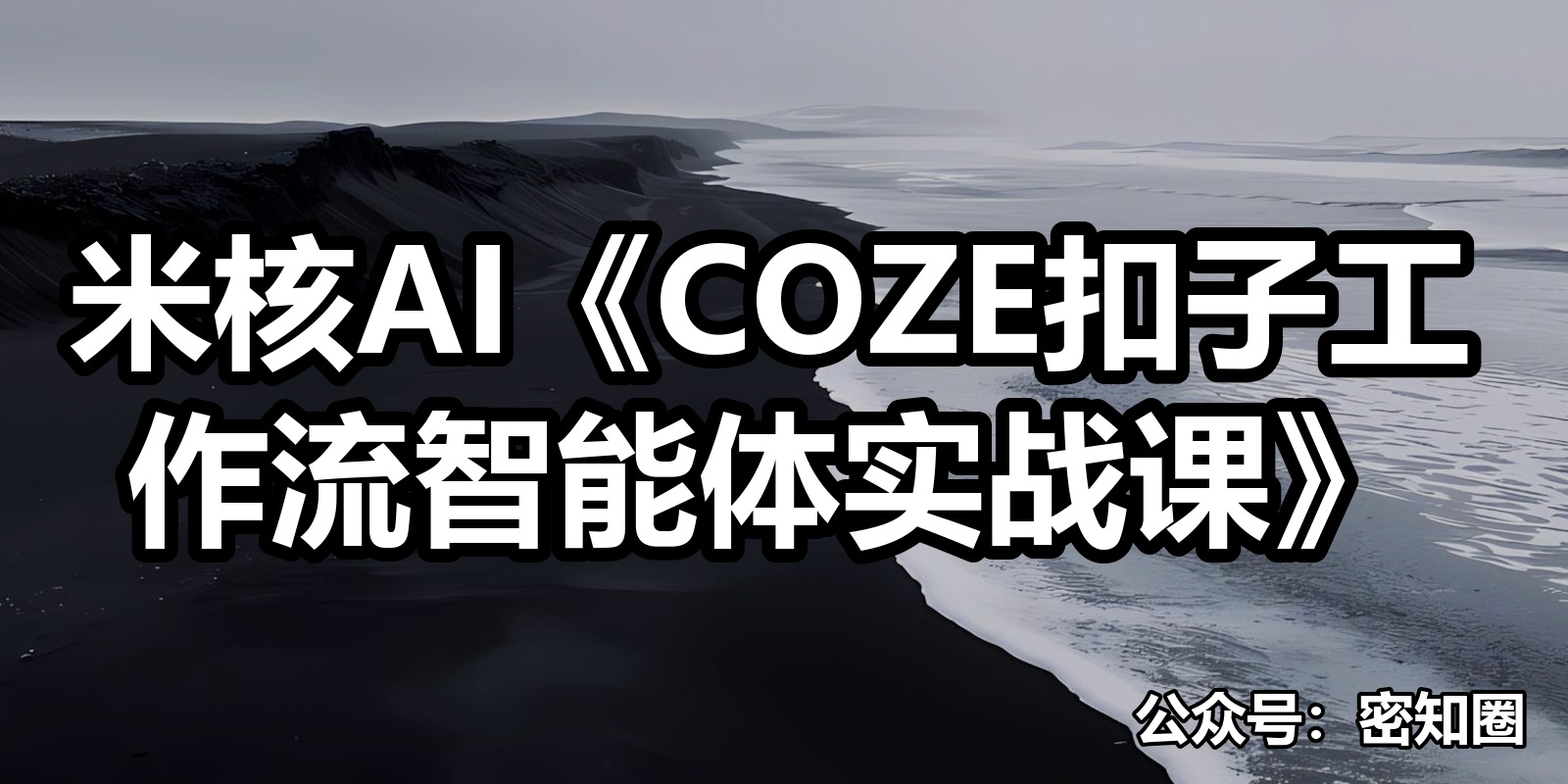 米核AI《COZE扣子工作流智能体实战课》|shaocun资源站 - 你的知识成长补给站