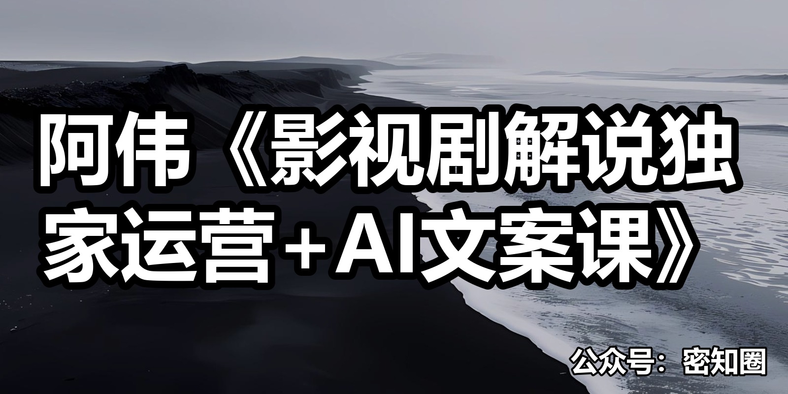 阿伟《影视剧解说独家运营+AI文案课》|shaocun资源站 - 你的知识成长补给站