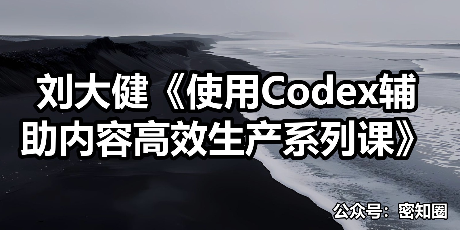 刘大健《使用Codex辅助内容高效生产系列课》
