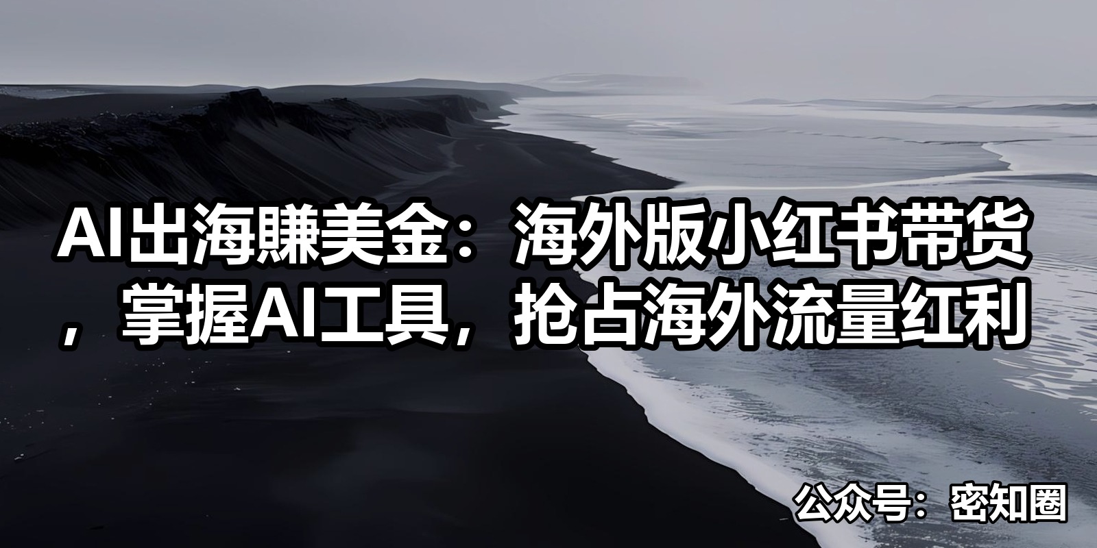 AI出海賺美金：海外版小红书带货，掌握AI工具，抢占海外流量红利|shaocun资源站 - 你的知识成长补给站