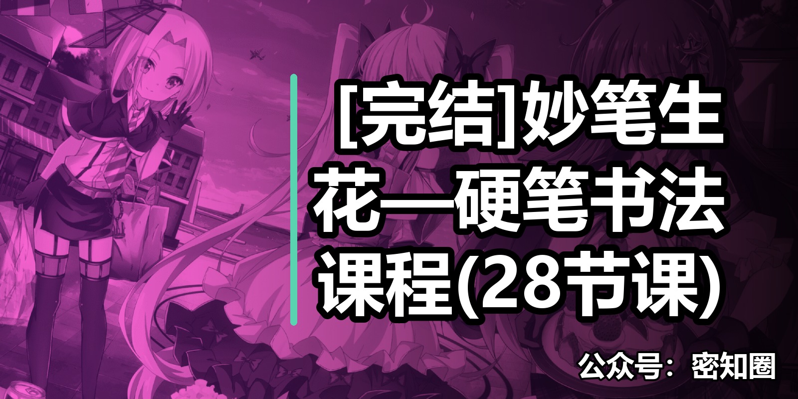 [完结]妙笔生花—硬笔书法课程(28节课)|shaocun资源站 - 你的知识成长补给站