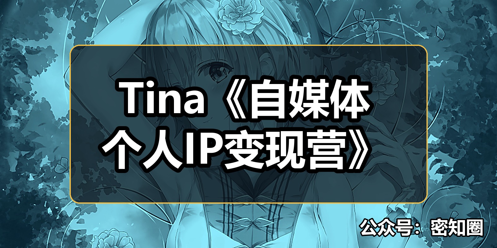 Tina《自媒体个人IP变现营》|shaocun资源站 - 你的知识成长补给站
