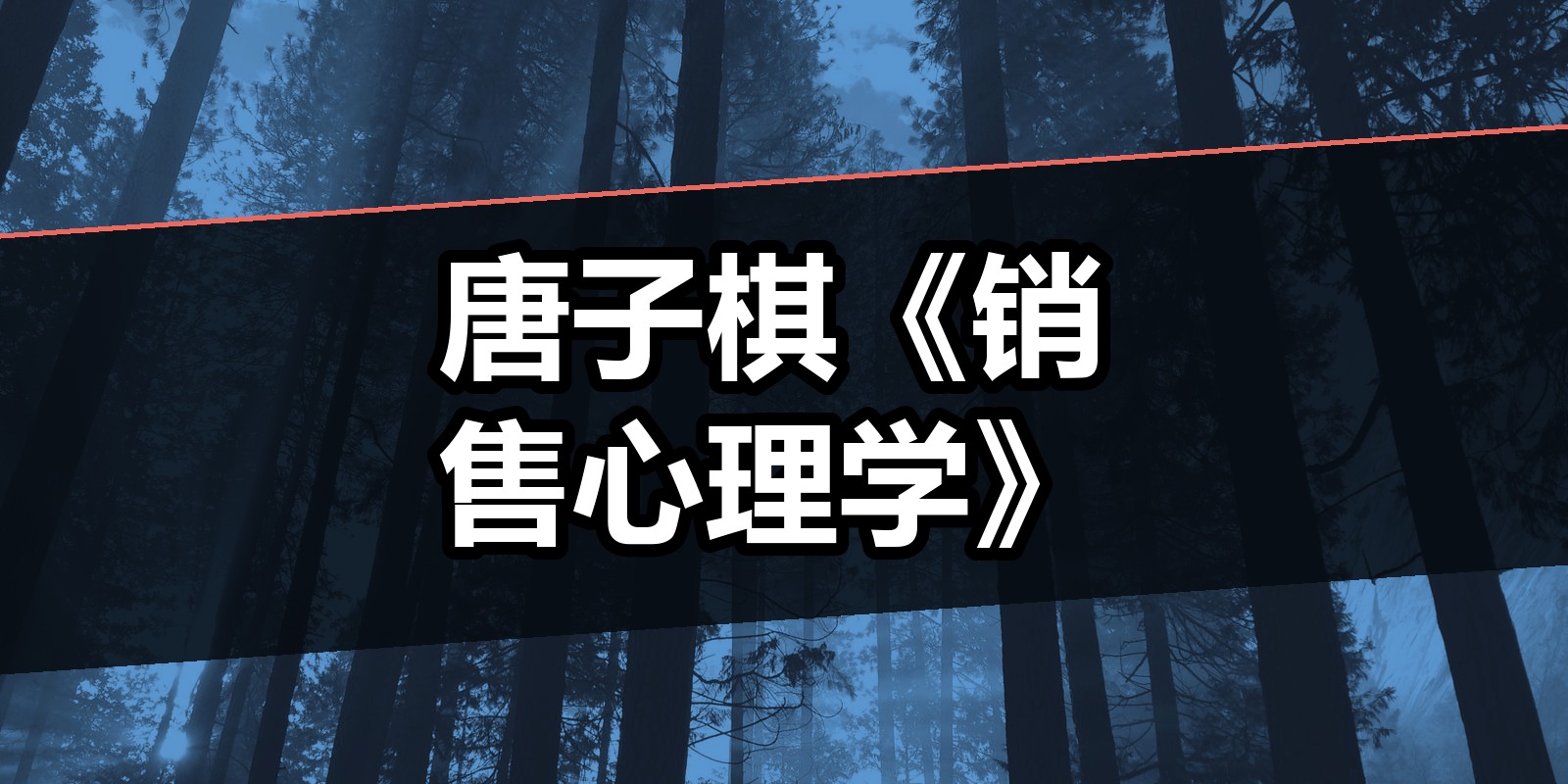 唐子棋《销售心理学》