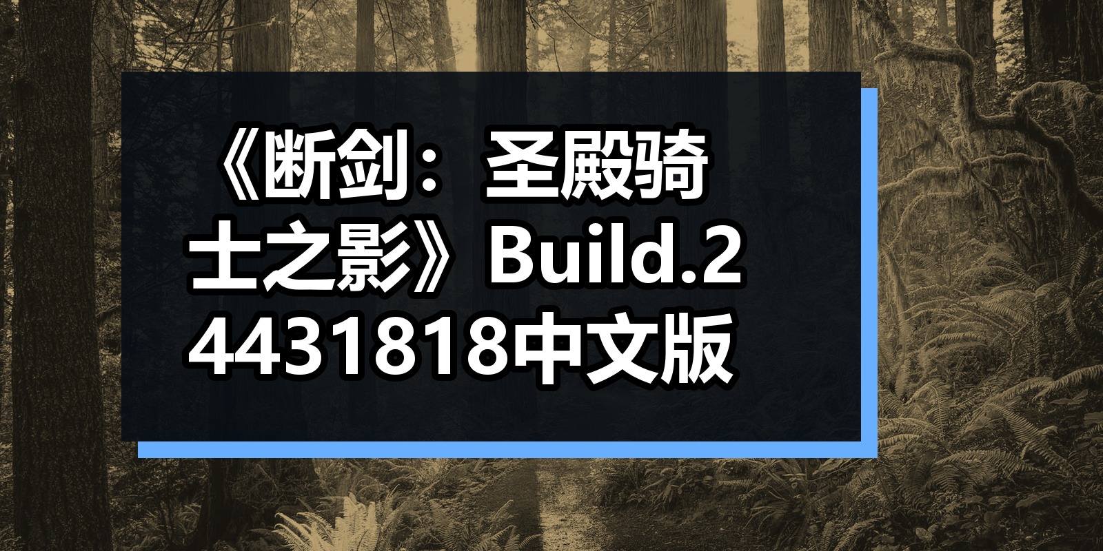 《断剑:圣殿骑士之影》Build.24431818中文版