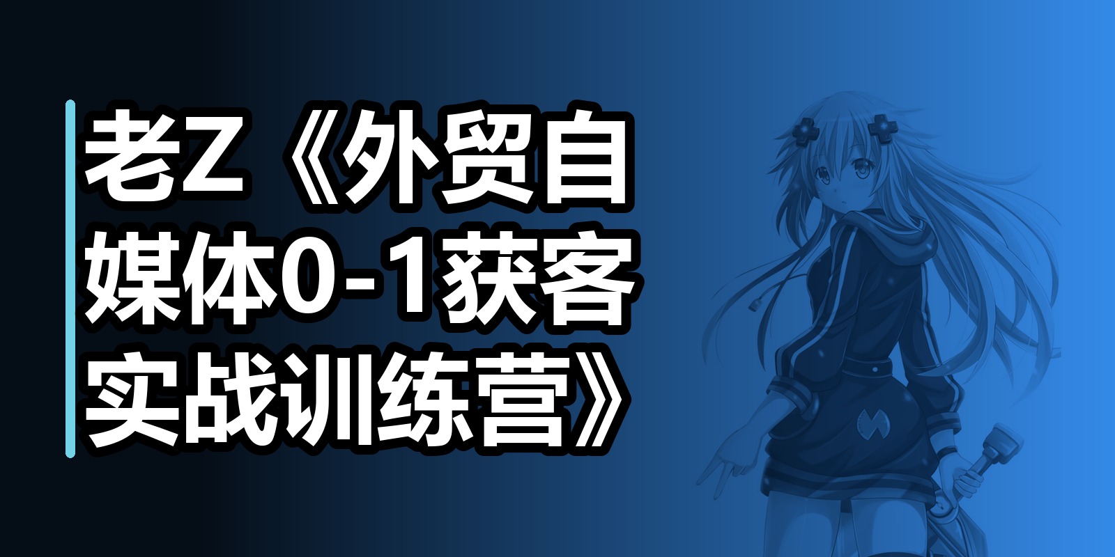 老Z《外贸自媒体0-1获客实战训练营》