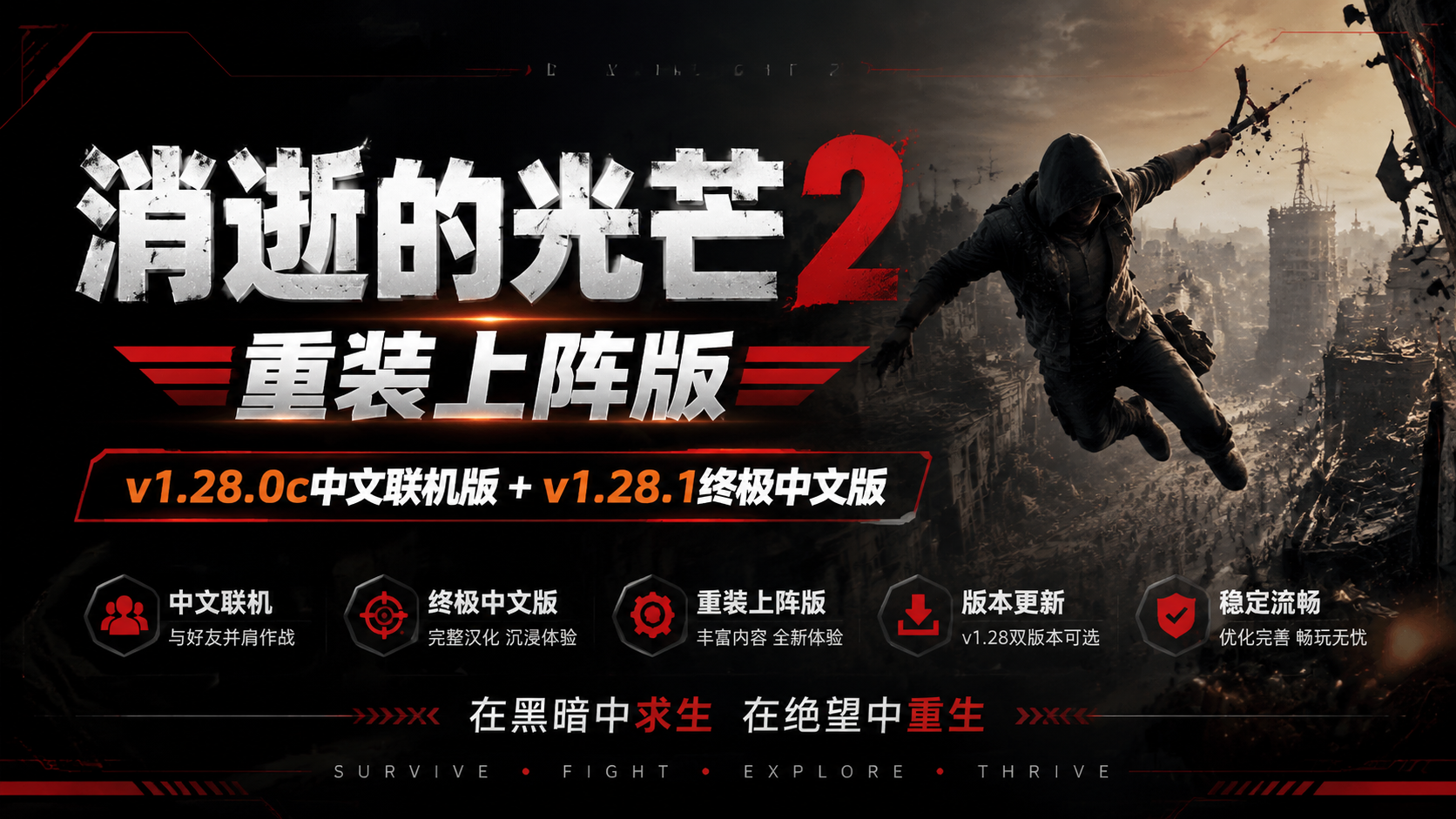 《消逝的光芒2：重装上阵版》v1.28.0c中文联机版+v1.28.1终极中文版|shaocun资源站 - 你的知识成长补给站