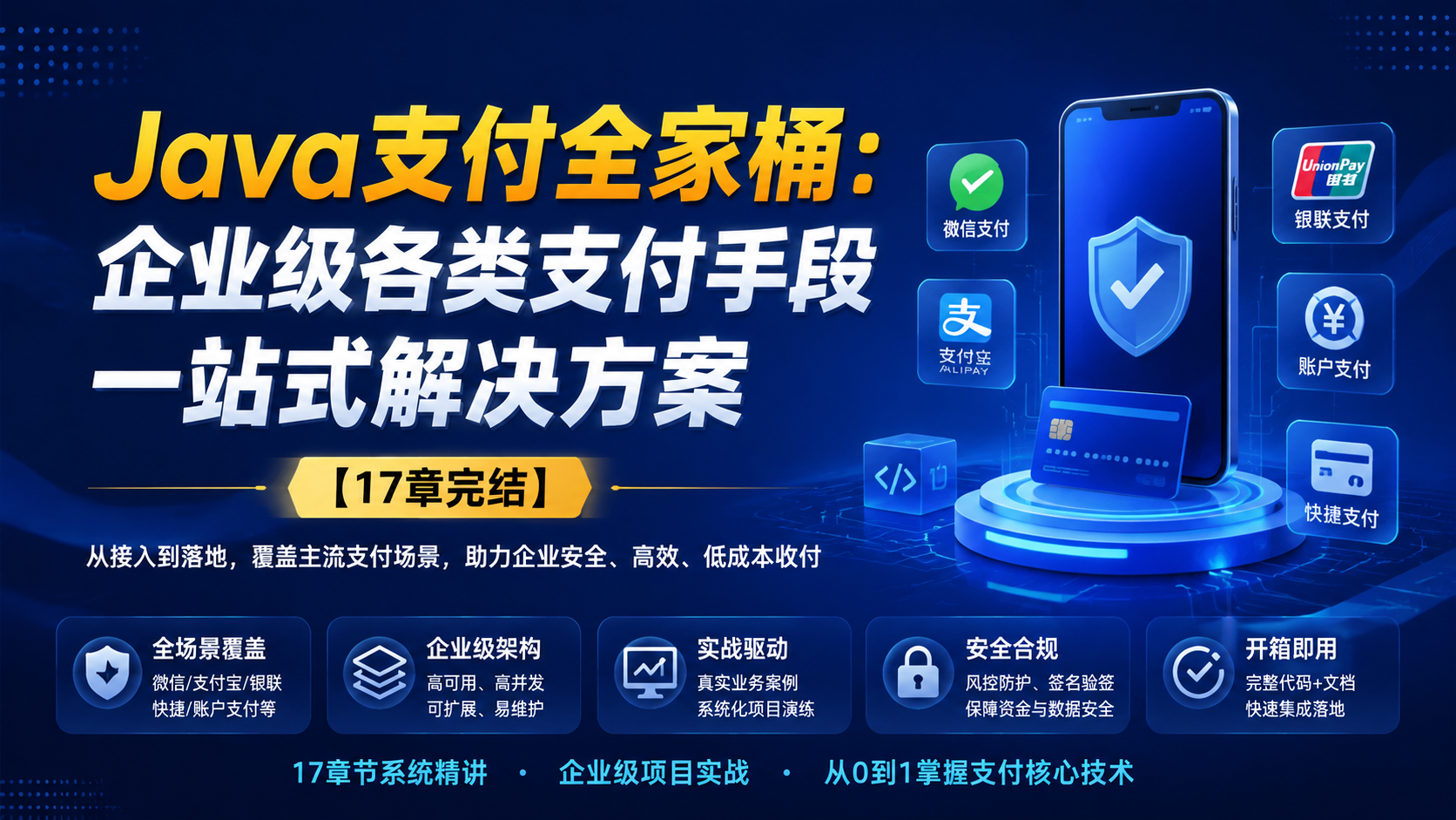 慕课网-Java支付全家桶：企业级各类支付手段一站式解决方案【 17章完结】|shaocun资源站 - 你的知识成长补给站
