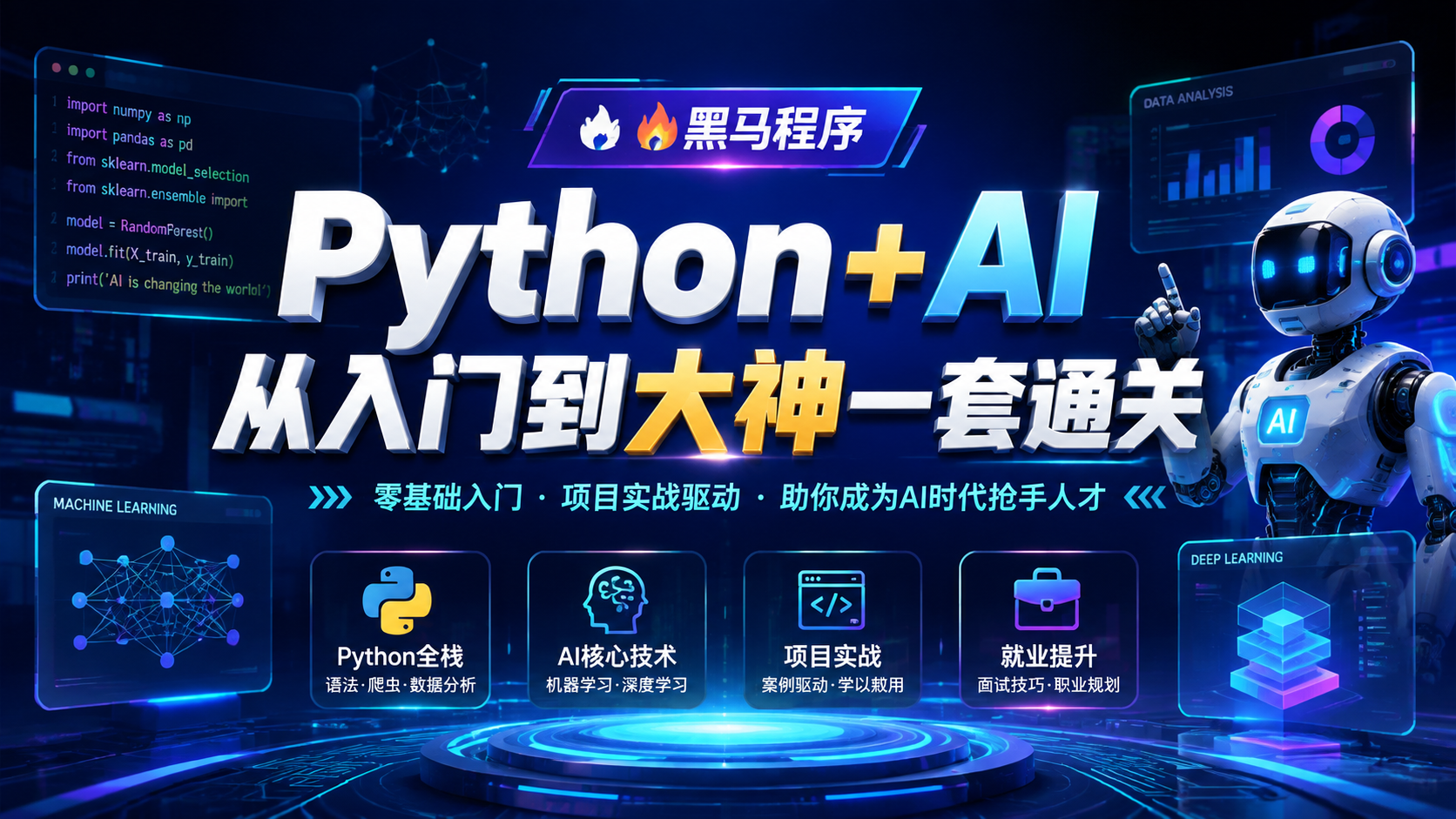 黑马程序-Python+AI从入门到大神一套通关