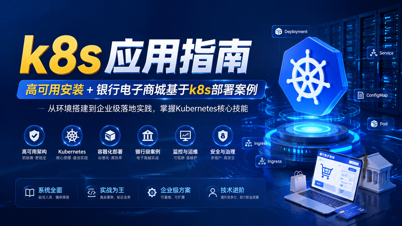 k8s应用指南 :高可用安装+银行电子商城基于k8s部署案例